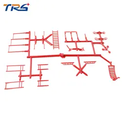 Красный цвет Парк фитнес-люкс 1/75 масштабные модели открытый фитнес-оборудование для архитектуры