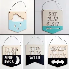 Деревянный подвесной Декор гирлянда орнамент в скандинавском стиле декор для детской фотосессии лозунг баннер детская комната талисман