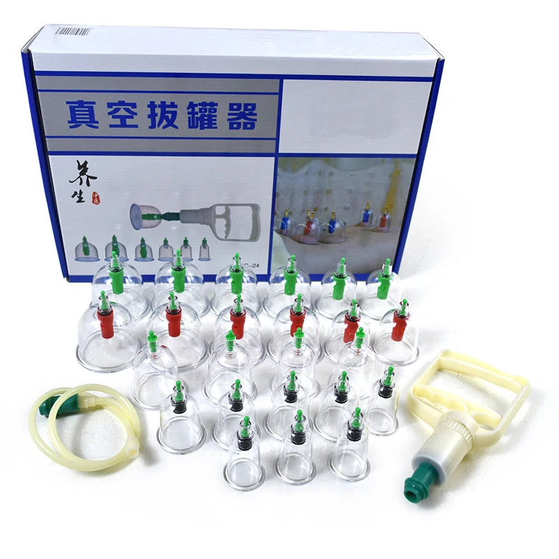 New cupping set 24 cups slimming vacuum therapy massage acupunctureCupping AliExpress