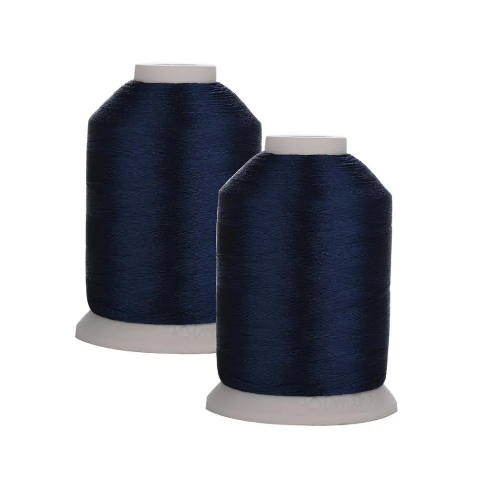 Simthread темно-синий 903 полиэстер вышивка нитки для шитья 1100Y огромная катушка