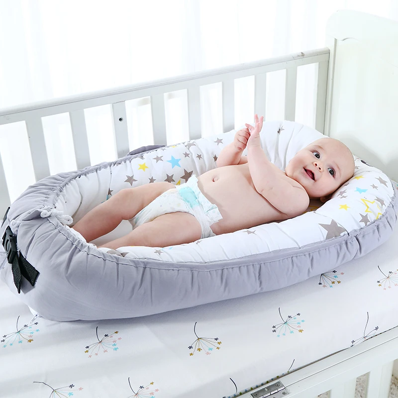 

Portable Crib For Newborns Baby Bedding Foldable Travel Bed For Infant with Bumper Bionic Cot Mattress