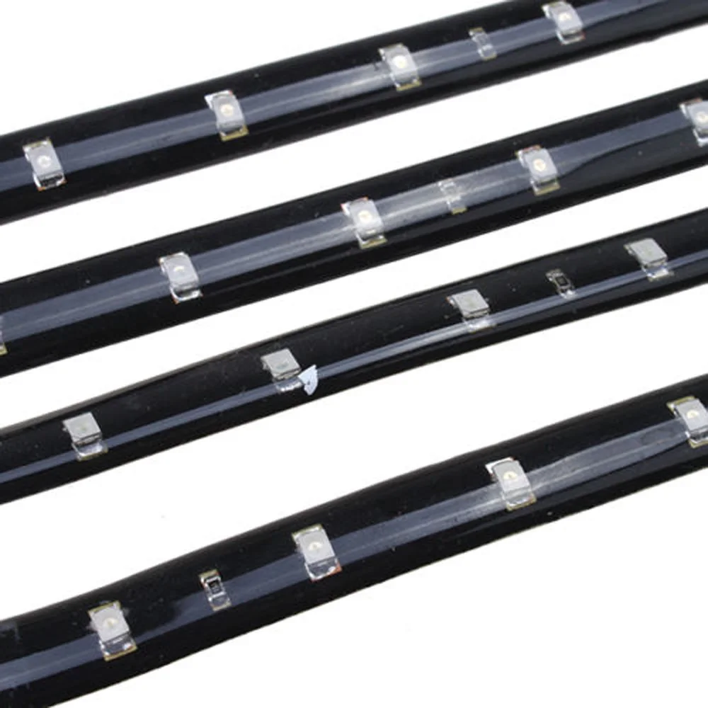 front grille DC 12V 15LED Super bright Blue Flexible for interior rear trunk Low power consumption Light Strips