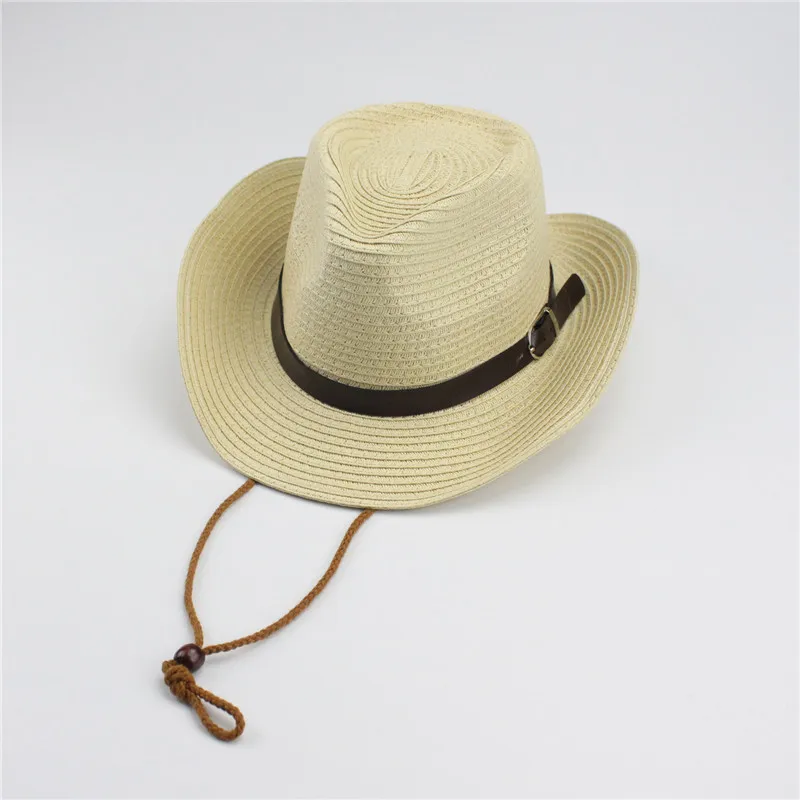 Для взрослых и детей классический Cattleman соломенная ковбойская шляпа белый бежевый хаки коричневый цвета для мужчин женщина