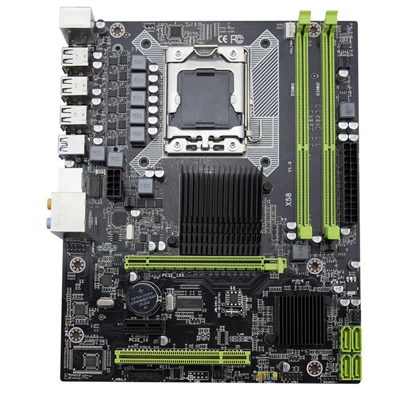 X58 Lga 1366 материнская плата поддержка для REG ECC сервер памяти и Xeon процессор 32 Ram с