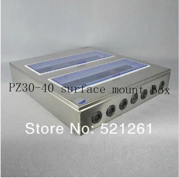 

PZ30 Electrical Metal Power Distribution Box switch box pz30-40 indoor stainless steel box surface mount box
