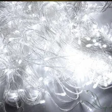 Ip44 50 м 500 LED теплый белый красный цвет желтый, синий; размеры 34–43 фиолетовый розовый многоцветная цепи фея Строка света на праздник Рождество AC110V /220 В