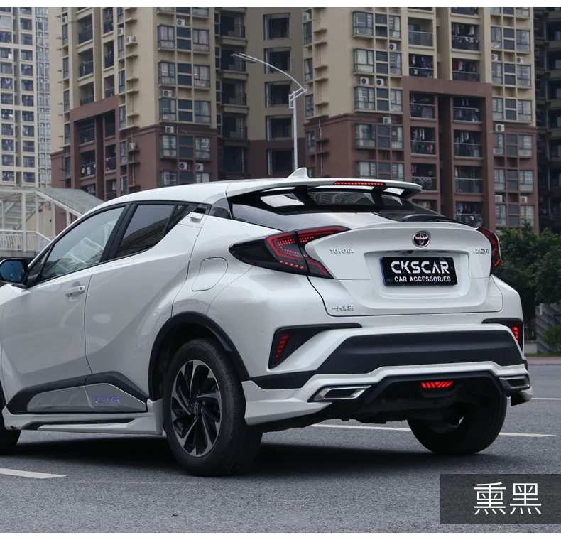 Flash Deal D-YL Car styling for Toyota CHR Taillights 2017-2018 C-HR CH-R Toyota Tail Led Tail Lights Fog Rear  DRL + Brake + Park + Signal 16