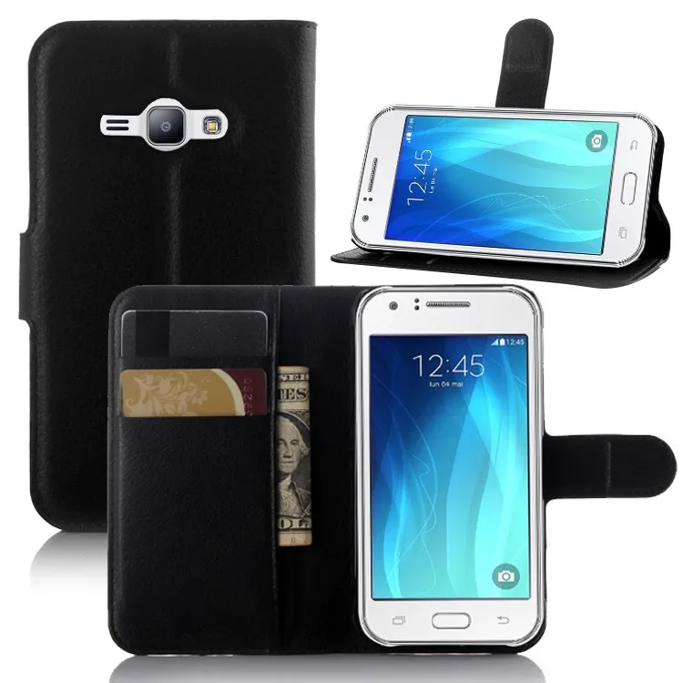 Luxury Wallet Flip PU Leather Case Cover For Samsung Galaxy J1 Ace J110H J110F Duos Case Cell Phone Case Back Cover With Gift (12)