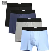 

2018 Panties Mens 4Pcs\lot Underwear Modal Boxers Men Sexy Boxers Ventilate Plus Size Boxers Shorts Panties Gay Cheap Men