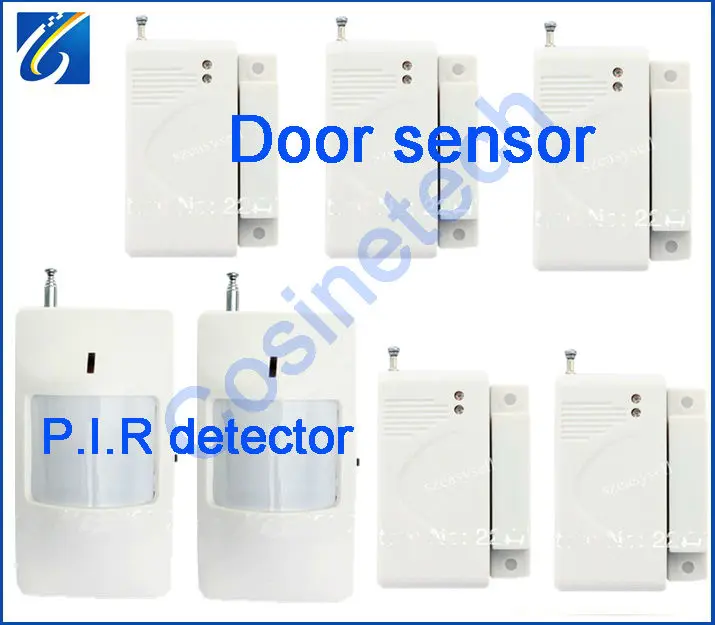 5 Беспроводной датчик двери, окна, двери магнитный контакт + 2 ИК датчик, детектор движения для дома аварийная система