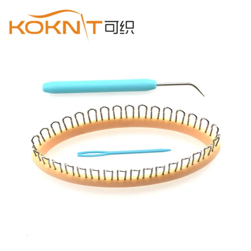 

KOKNIT Peg Socks Wool Yarn Knitting Loom DIY Craft Wooden Weaving Tools for Sock Scarf Hat Weaver Needle Sewing Knitting Tool
