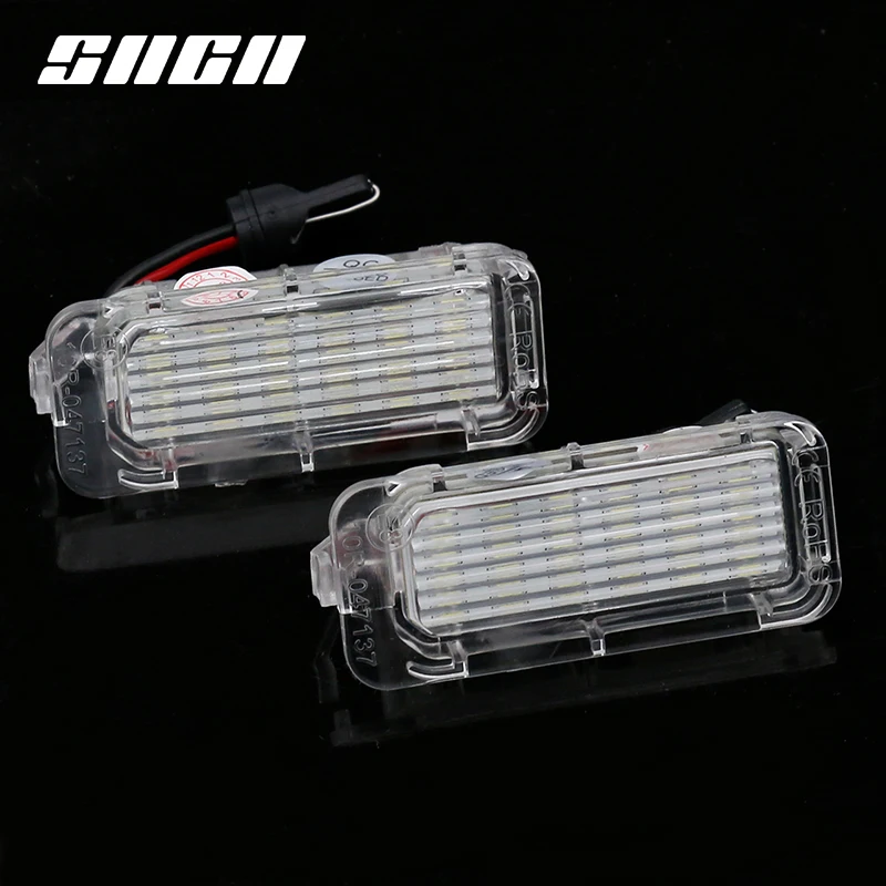 

SNCN 2pcs License Plate Light LED Car Rear Number Lamp For Ford Focus Fiesta Mondeo Kuga Galaxy S-max C-max Mk2 DA3 MK3 4 5 6
