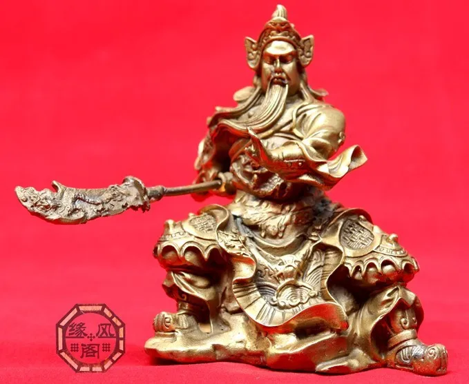 

Copper guan gong decoration mammographies lucky guan gong