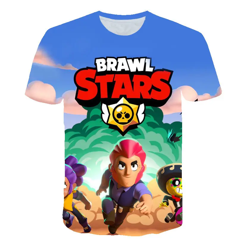 

2019 Fashion Game Brawl Stars 3D Printed T Shirts Spring Tops Summer Tees Men Women Short Sleeve Casual Personaity T Shirts