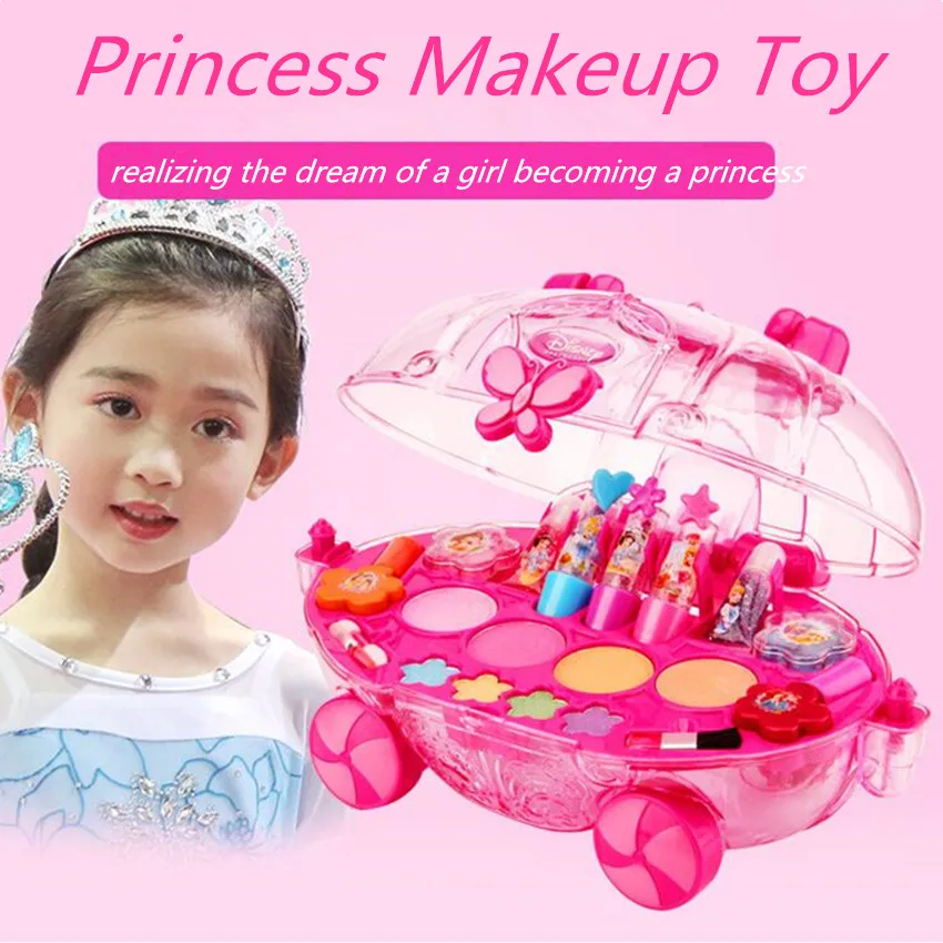 Princess Makeup Tools Set Child Cosmetics Kit Toys For Kids Best Birthday Christmas Gift Girls Water Soluble Beauty Pretend Play Princess Makeup Tools Set Child Cosmetics Kit Toys For Kids Best Birthday Christmas Gift Girls Water Soluble Beauty Pretend Play