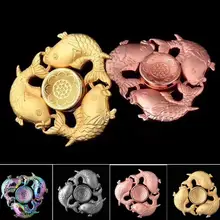 50 шт./лот 4 цвета три рыбы Спиннер антистресс ручной Спиннер для пальцев Спиннер EDC снятия СДВГ аутизм гироскоп игрушка