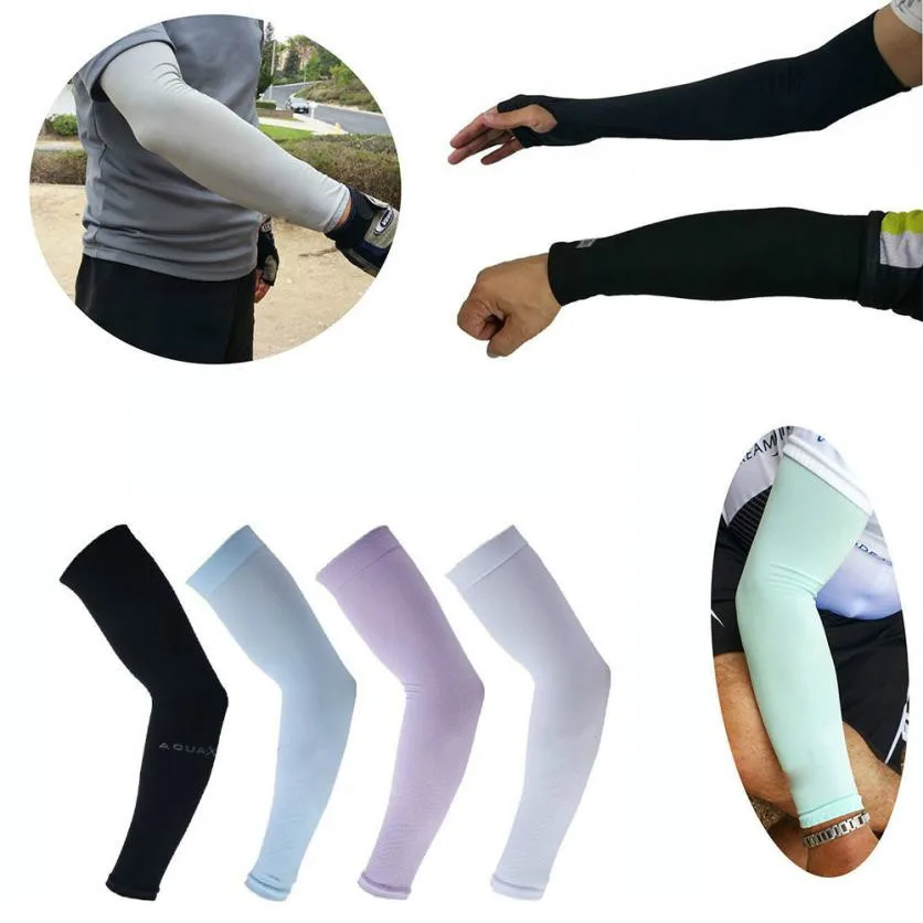 

1 Pair Cooling Arm Warmer Sleeves Cover Men Women UV Sun Protection For Golf Cycing Running Outdoor Safety Protection Arm Sleeve
