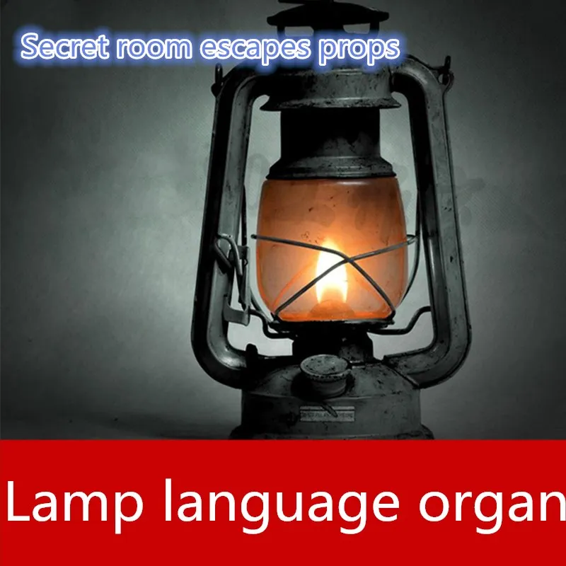

real life games escape room props Lamp language unlock organ props Morse code takagism game Kerosene lamp props