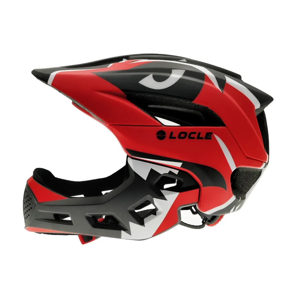 LOCLE Детский велосипедный шлем для детей, велосипедный шлем для всего лица, велосипедный шлем для верховой езды, скейтборд, роликовые ролики, спортивное защитное снаряжение