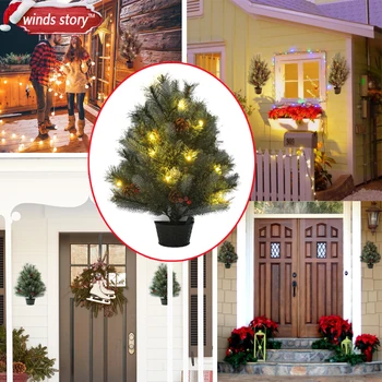 

Christmas tree Decoration Indoor outdoor Traditional Artificial Green Flash Xmas trees Hanging trees 65cm/2.1' 65 Tips Full Tree