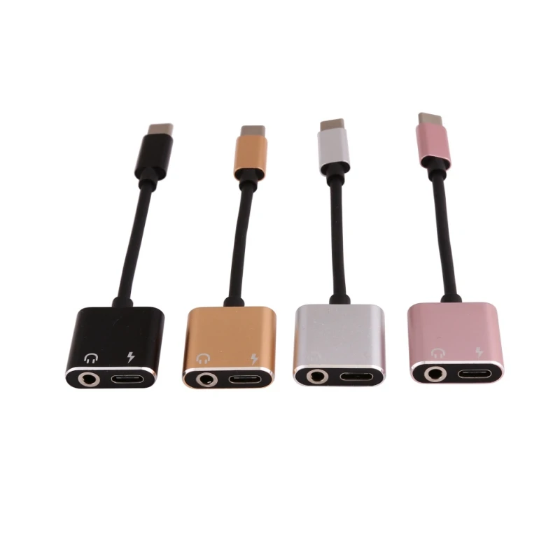 

Type C Adapter Audio Cable Charge Adapter USB Type C converter3.5mm Audio Type-c to type-c converters