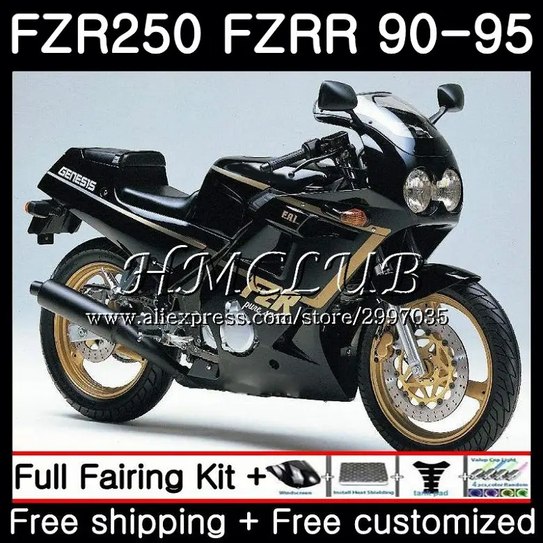 FZR250R для YAMAHA FZR 250 1990 1991 1992 1993 1994 1995 2HC.0 FZRR 250R R FZR250 90 91 92 93 94 95 обтекатель глянцевый