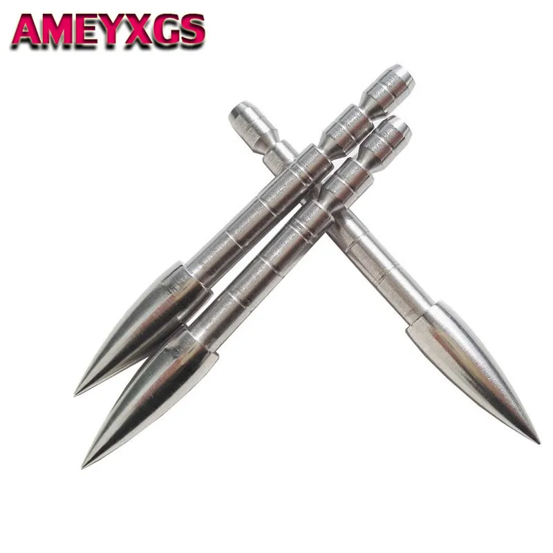 24/50Pcs 100 Grain Archery Field Points Arrowheads Tip Practice ID 4