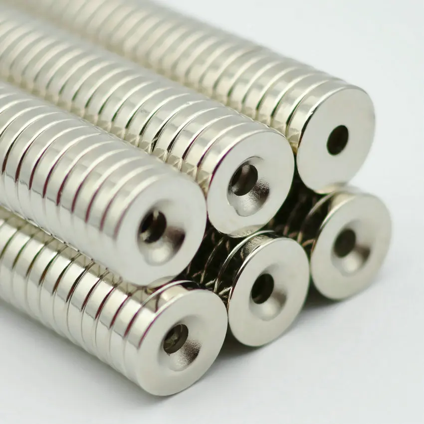 48pcs/lot NdFeB Countersunk about Diameter 20x4 mm thick M5