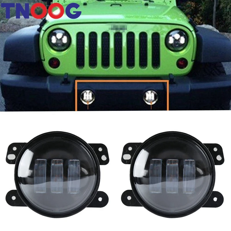 Светодиодные противотуманные фары 4 дюйма для Jeep Wrangler JK светодиодные