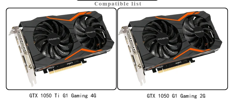 Курган полное покрытие графическая карта блок использовать для GIGABYTE GTX1050TI G1 GAMING 4G/GTX1050 G1 GAMING 2G GPU радиаторный блок RGB