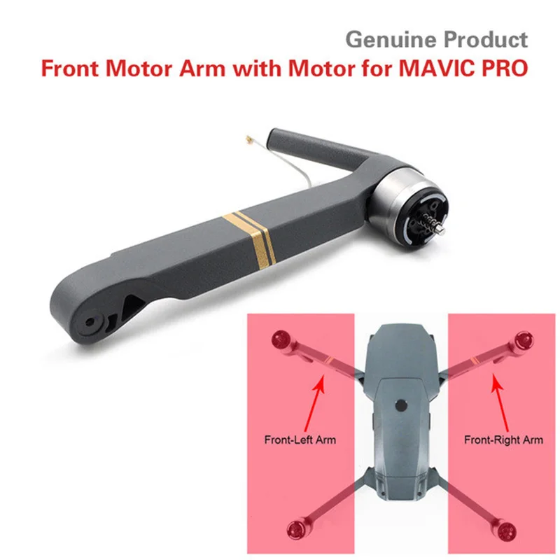 Original 1pc Replacement Front Left /Front Right Motor Arm Drone with Repair Part for DJI MAVIC PRO Accessories | Электроника