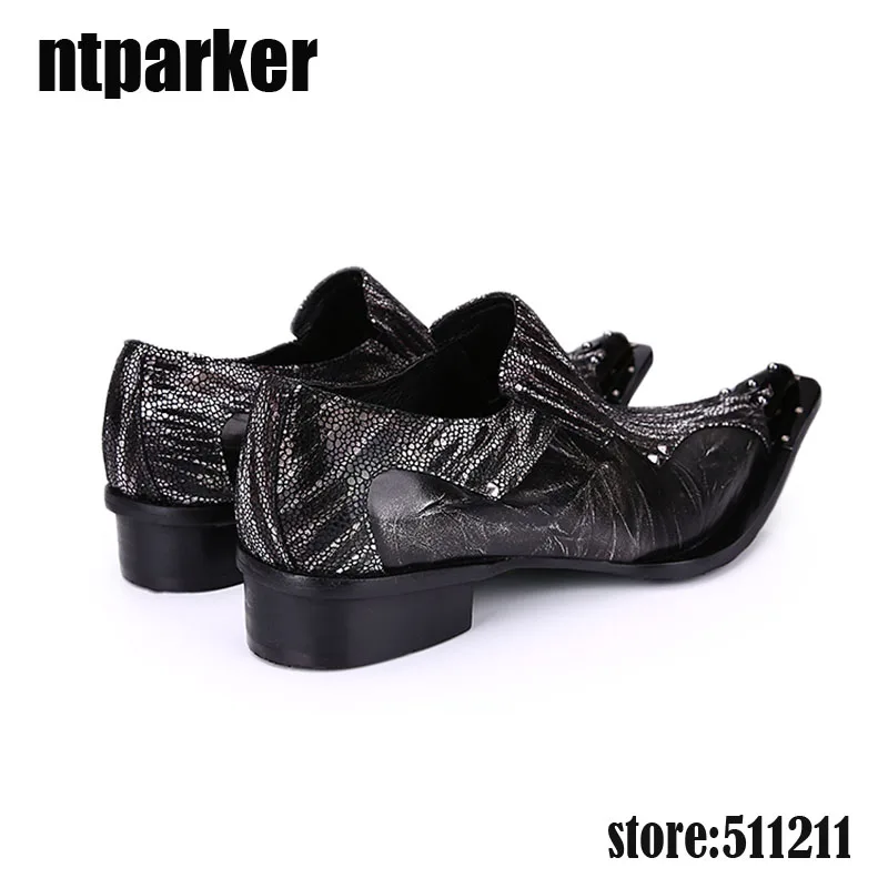 Ntparker 2018 модные кожаные мужские классические туфли роскошные деловые