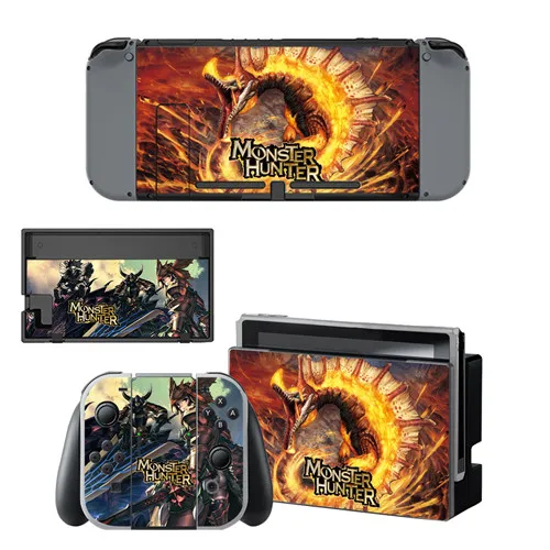 Наклейка на кожу Monster Hunter vinilo для Nintendo doswitch наклейка s skins для Nintendo Switch NS консоль и контроллеры Joy-Con - Цвет: YSNS0475