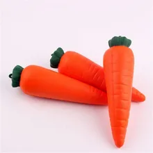 14 см имитация PU медленный отскок морковь автомобиль кулон подвесной Автомобиль Стайлинг телефон ремни снятие стресса игрушки автомобиль украшение для брелока