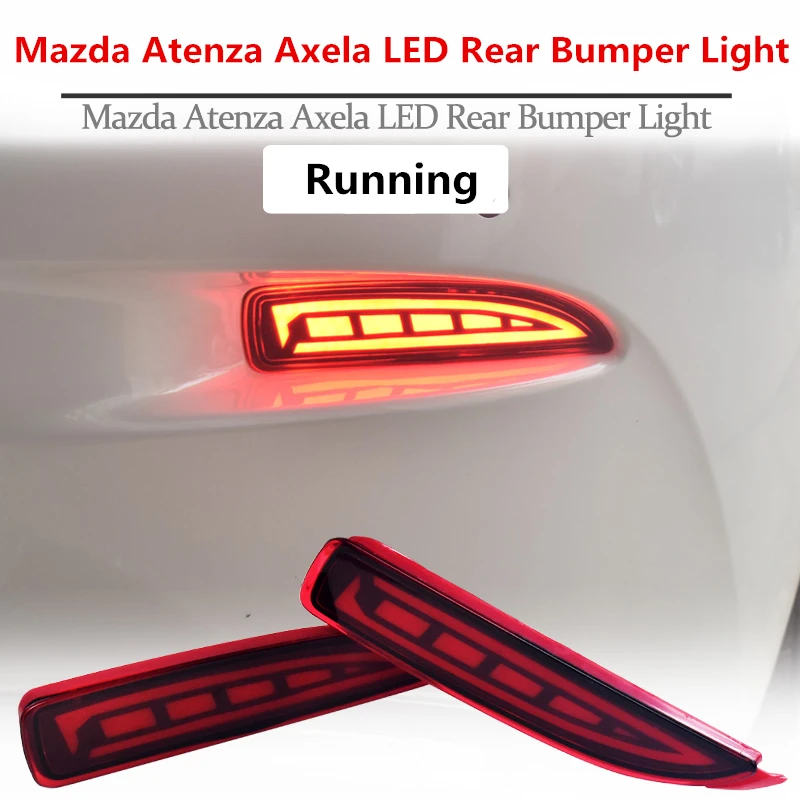 Светодиодный Отражатель тормоза заднего бампера стоп-сигнал для Mazda 6 Atenza для Mazda 2 DY для Mazda 3 Axela(CA240) автостайлинг