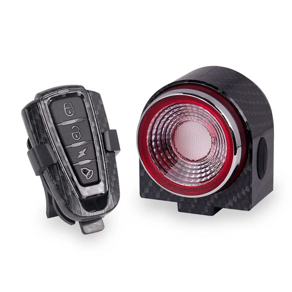 Excellent JAEHEV bicycle USB Rechargeable Lights MTB Bike tail light remote control Electric bell taillight cycling Waterproof taillights 5