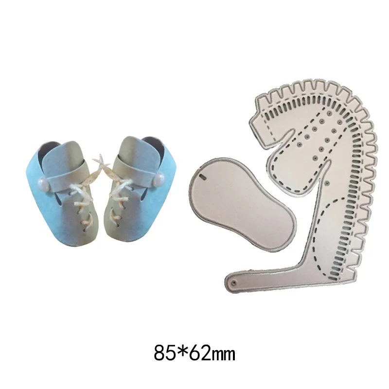 Детская обувь 3D металлическая резка Скрапбукинг трафарет для детей тиснение бумажные карты аблум ремесло высечки форма из углеродистой стали - Color: BA-026