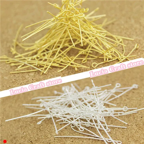 

Multi Sizes options Silver Plated Eye Pins Head Pin Needle Jewelry Accessory Garment DIY G1216