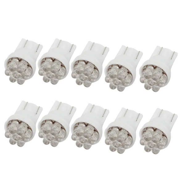 

10x) TOYL!! 10 x T10 168 W5W 7 LEDs Car Interior Wedge Side Lamp Bulbs White