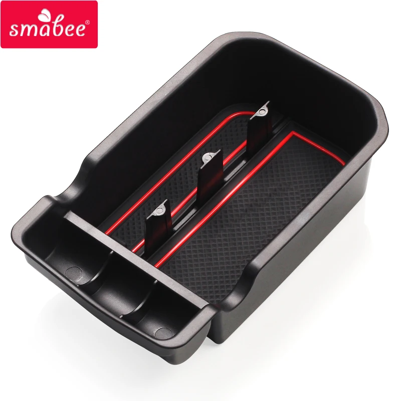 

smabee Car Center Console Tray For 2017 COMPASS Armrest Box Storage Stowing Tidying Accessories Container Organizers