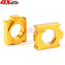CNC Алюминий сзади сеть Adjuster мост блоки для РМЗ 250 RMZ250 RMZ450F 04-16 05 06 07 08 09 10 11 12 13 14