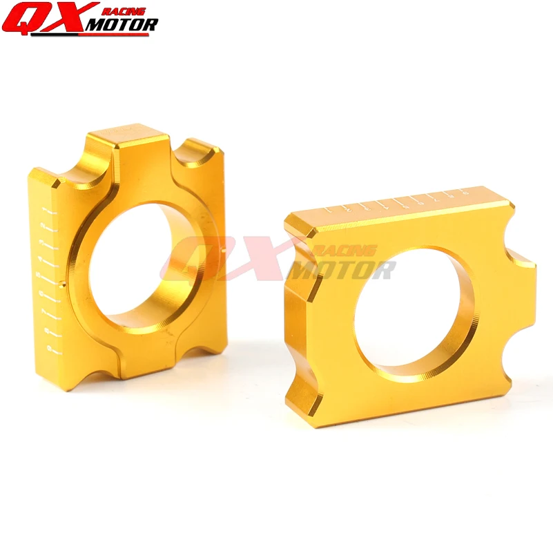 

CNC Aluminum Rear Chain Adjuster Axle blocks for RMZ 250 RMZ250 RMZ450F 04-16 05 06 07 08 09 10 11 12 13 14 free shipping