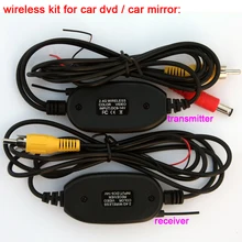 2.4 Ghz Wireless RCA de Color Kit de Coche Transmisor y Receptor de Vídeo para conecte el Enchufe RCA Cámara de Visión Trasera y Dvd Monitor HD