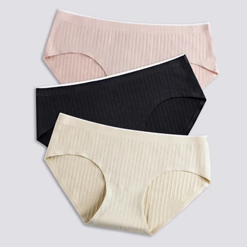 

2pcs/lot Women Panties Sexy Lingerie Seamless Briefs Girls Underwear Ultra-thin Pants Cotton Underpants Thongs Intimates #F