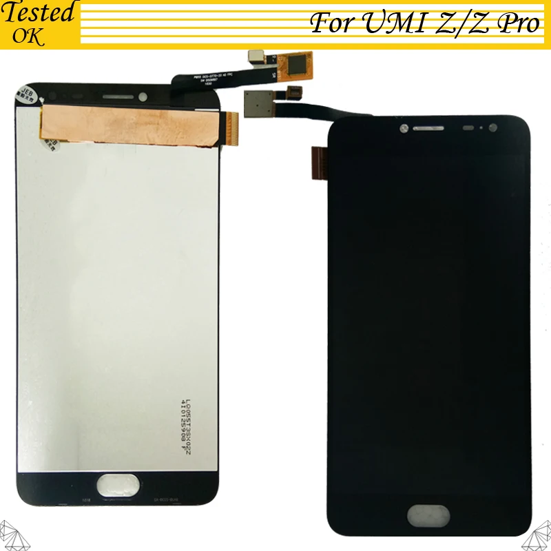 

5.5" 100% Tested Working For UMI Umidigi Z LCD Umidigi Z Pro LCD Display+Touch Screen Assembly Repair Part Mobile Accessories