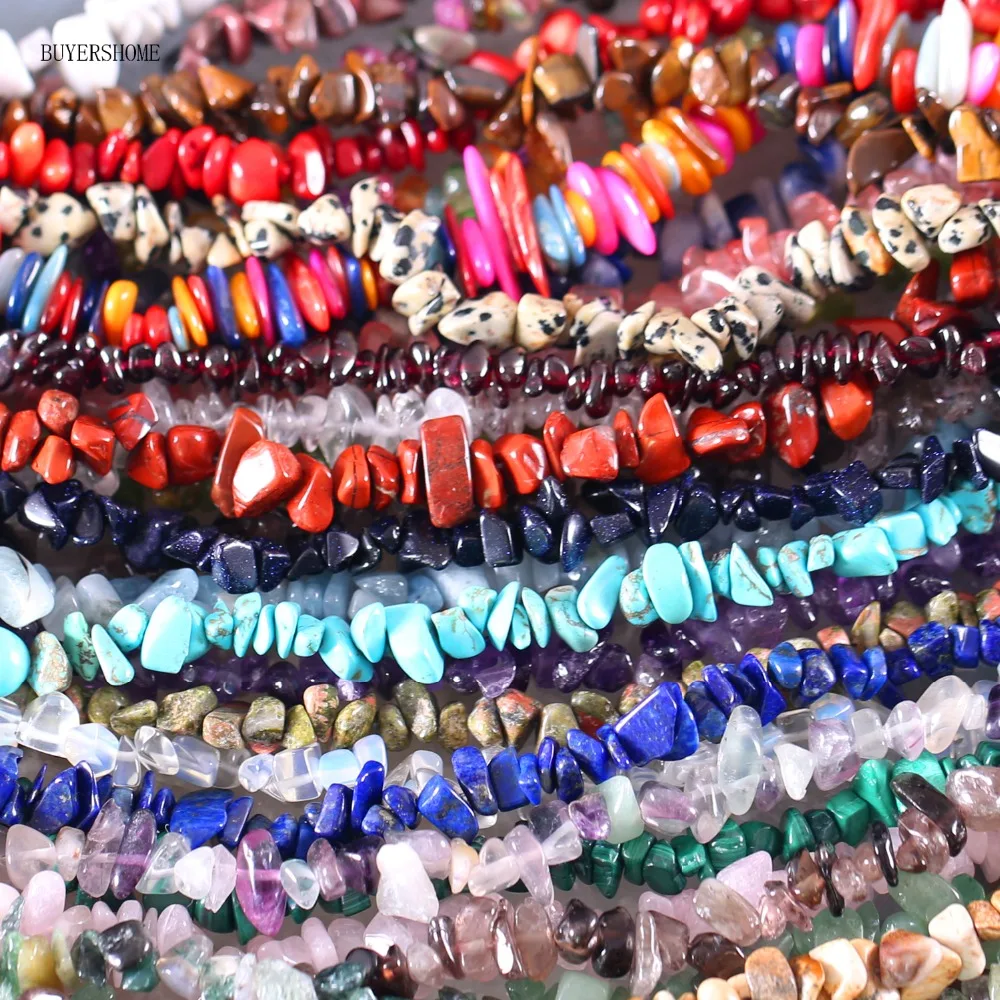 

Natural Stone 5x8MM lapis lazuli Crystal Garnet Opal Howlite Fluorite Peridot Olivine Chip Beads For Making Jewelry String 35"