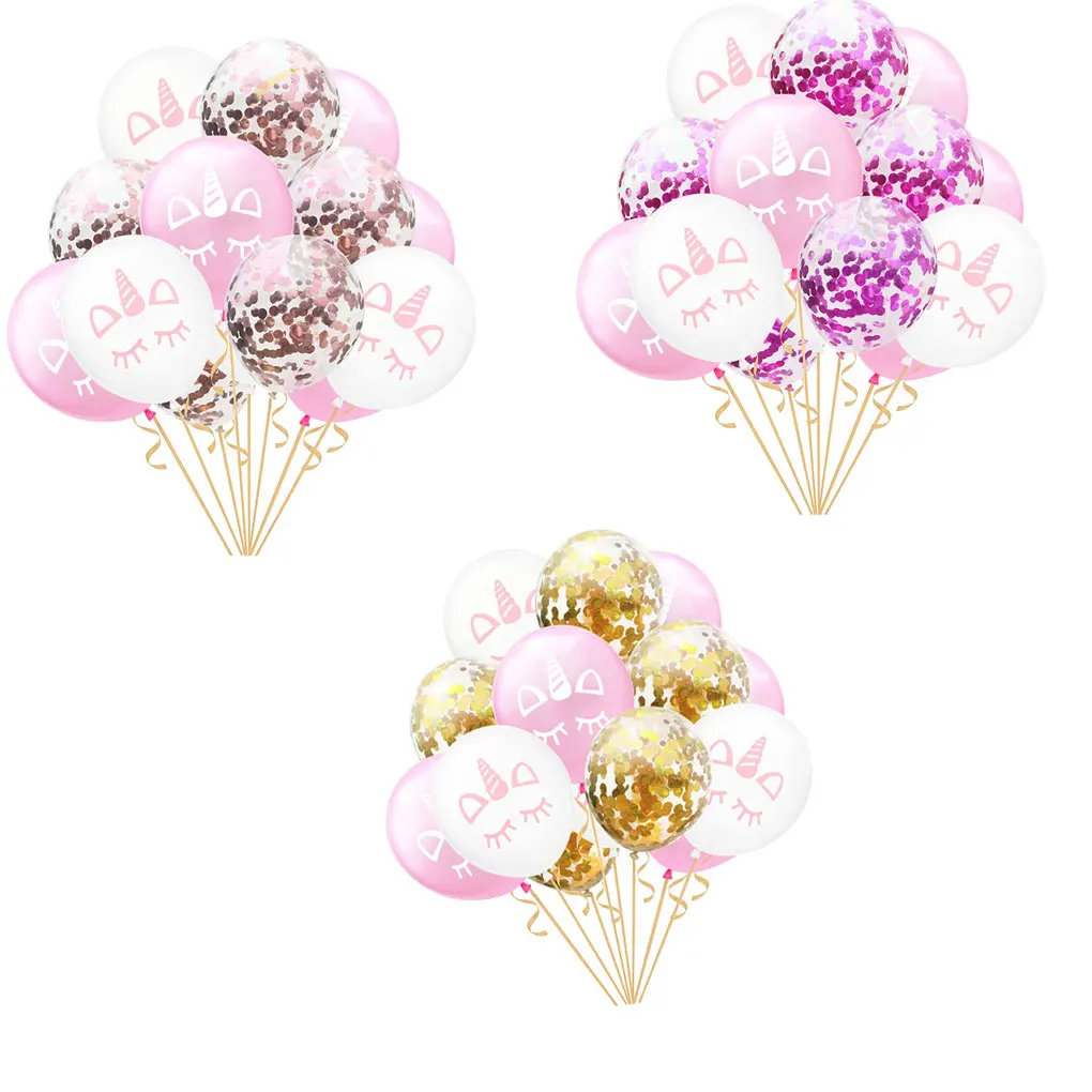 

15pcs 12inch Confetti Balloon Baby Shower Birthday Wedding Decoration Hen Event Party Kid DIY Balloon