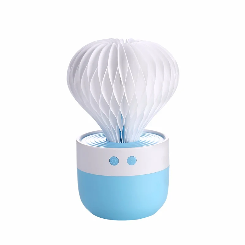 

USB Mist Humidifier for Home Office Car Travel Ball Cactus 150ml Mini Humidifier with 7 Color LED Lights and No Noise