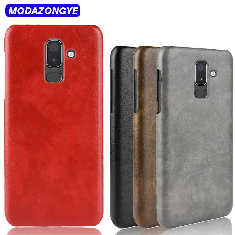 For Samsung Galaxy J8 Case Samsung J8 Case PU Leather Cover Phone Case