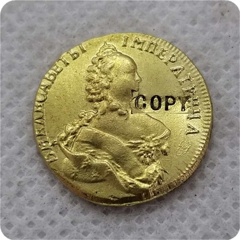 

COPY REPLICA 1748 Russia Gold Coin COPY